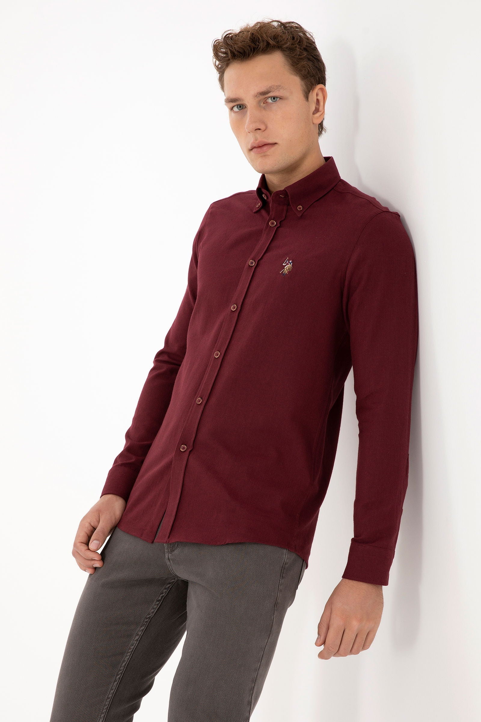 CHEMISE HOMME AKIS BURGUNDY