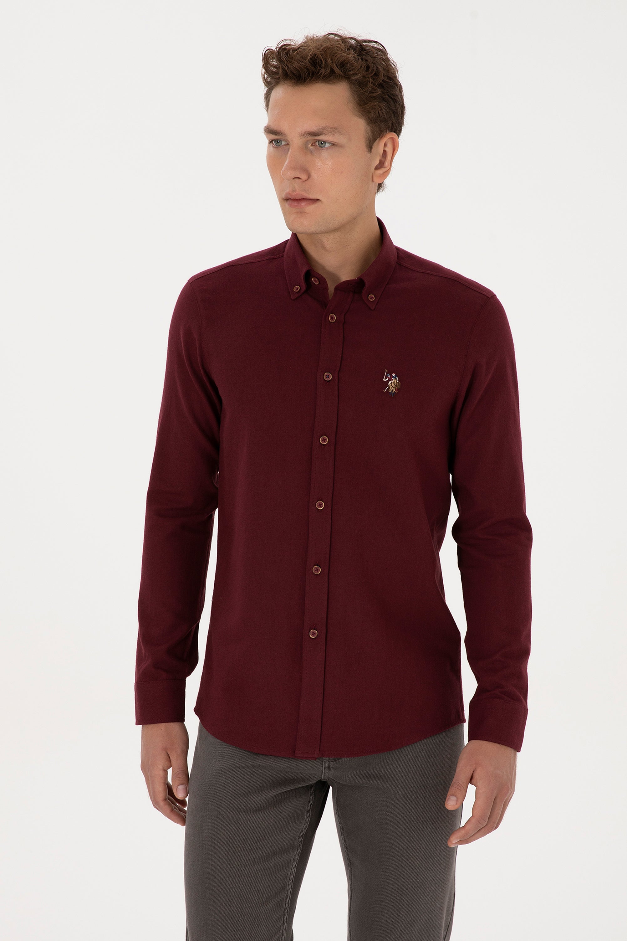 CHEMISE HOMME AKIS BURGUNDY