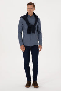 CHEMISE HOMME AKIS BLUE-INDIGO