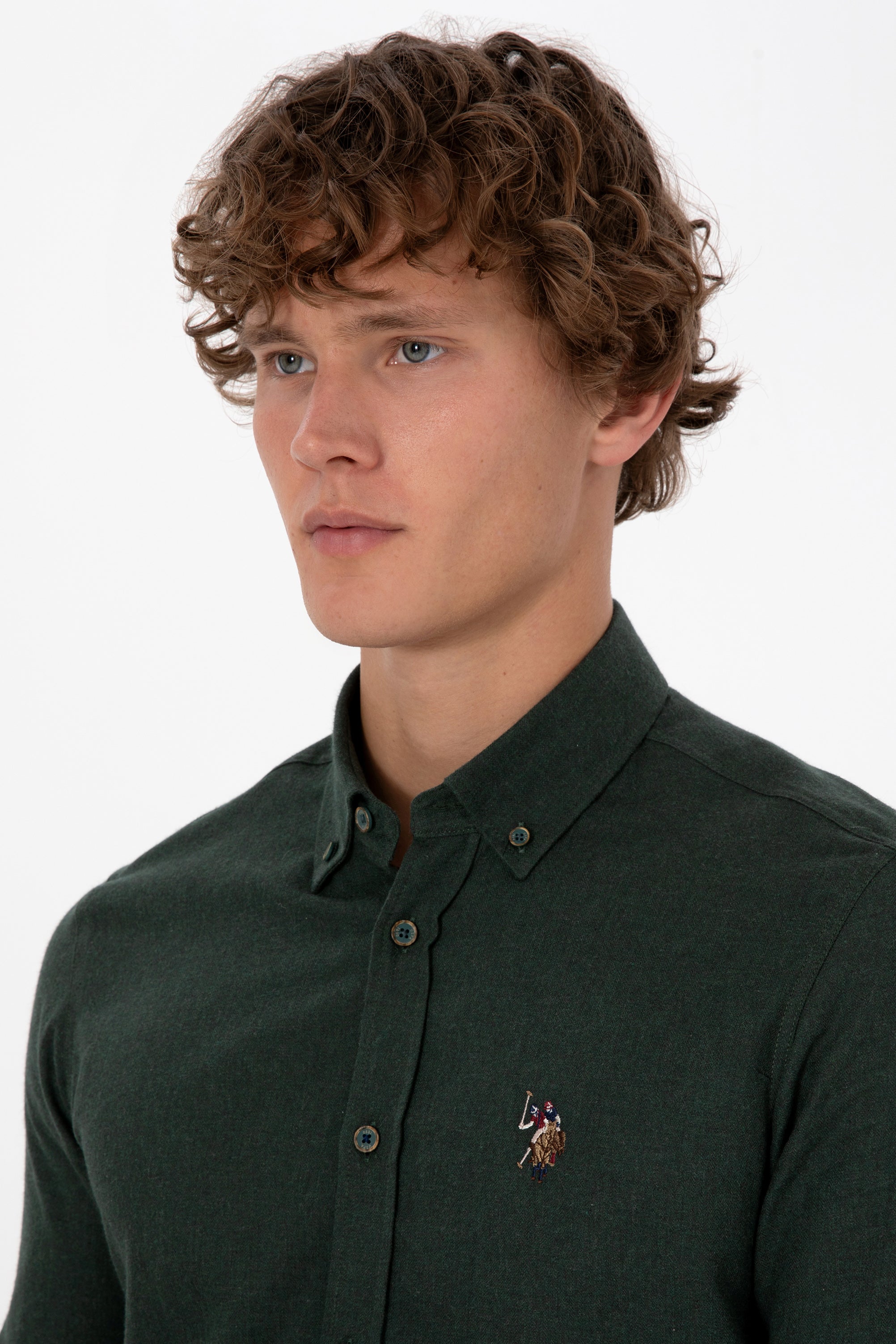 CHEMISE HOMME AKIS GREEN-FONCE