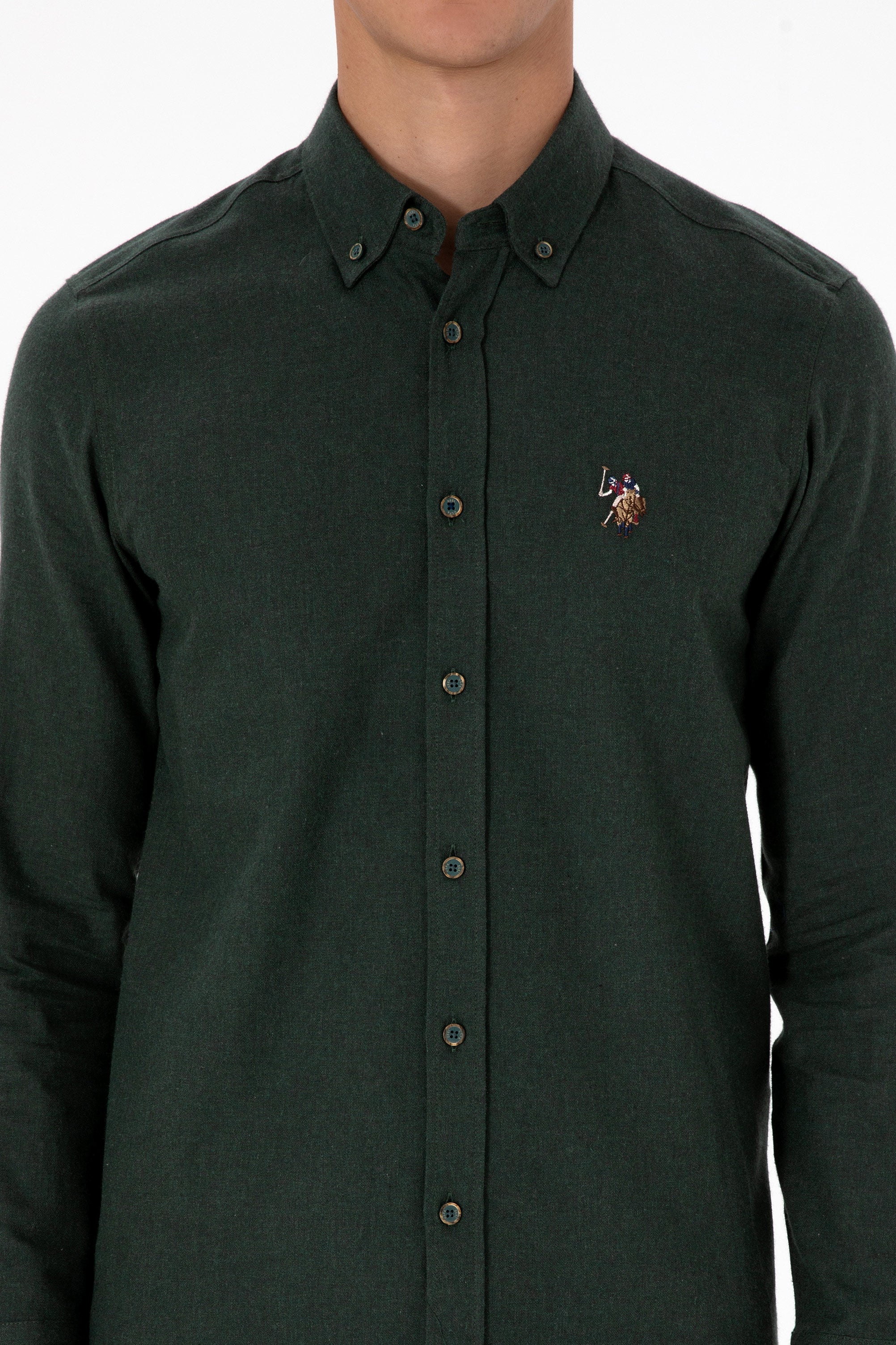 CHEMISE HOMME AKIS GREEN-FONCE