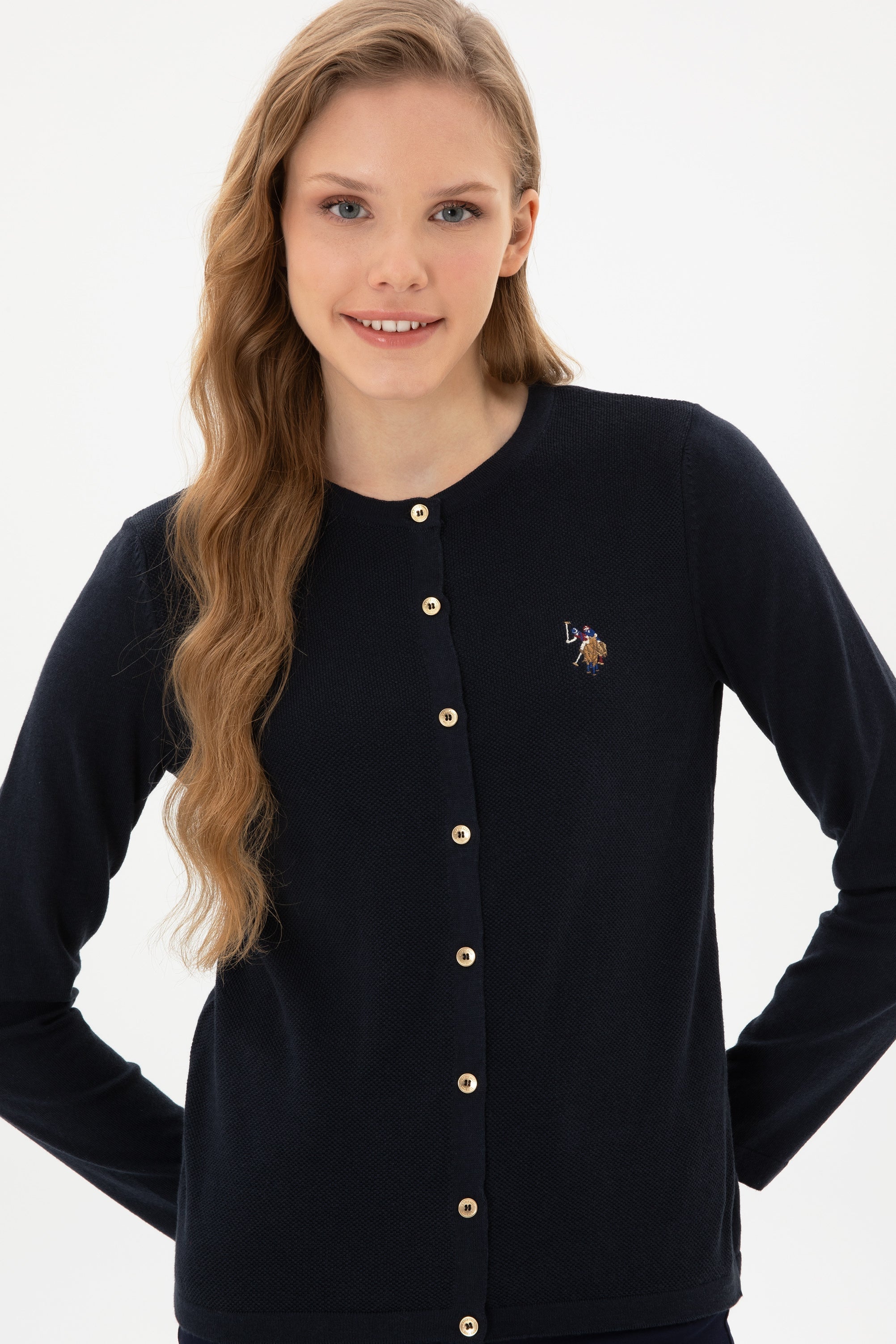 CARDIGAN FEMME CATINE NAVY-BLUE