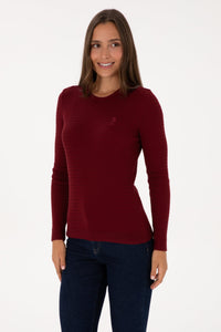 PULL FEMME KARLA BURGUNDY