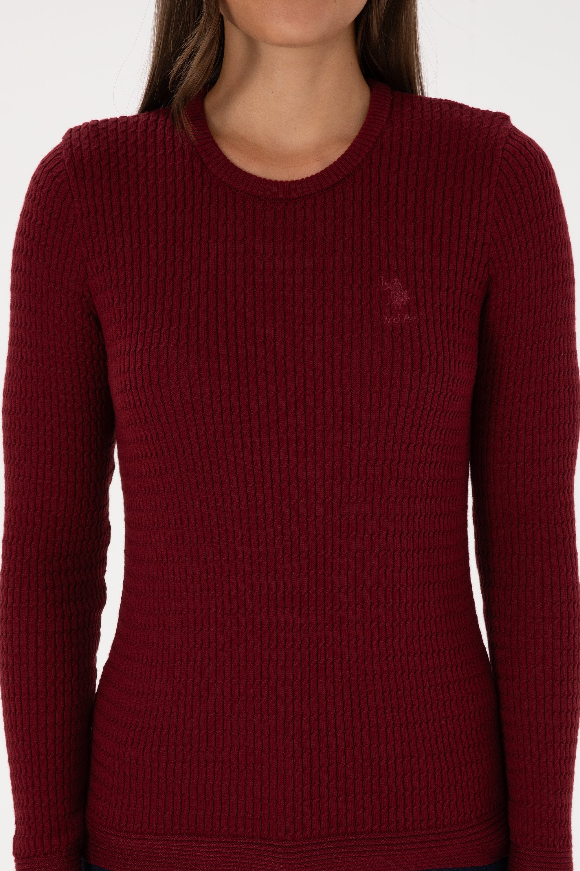 PULL FEMME KARLA BURGUNDY