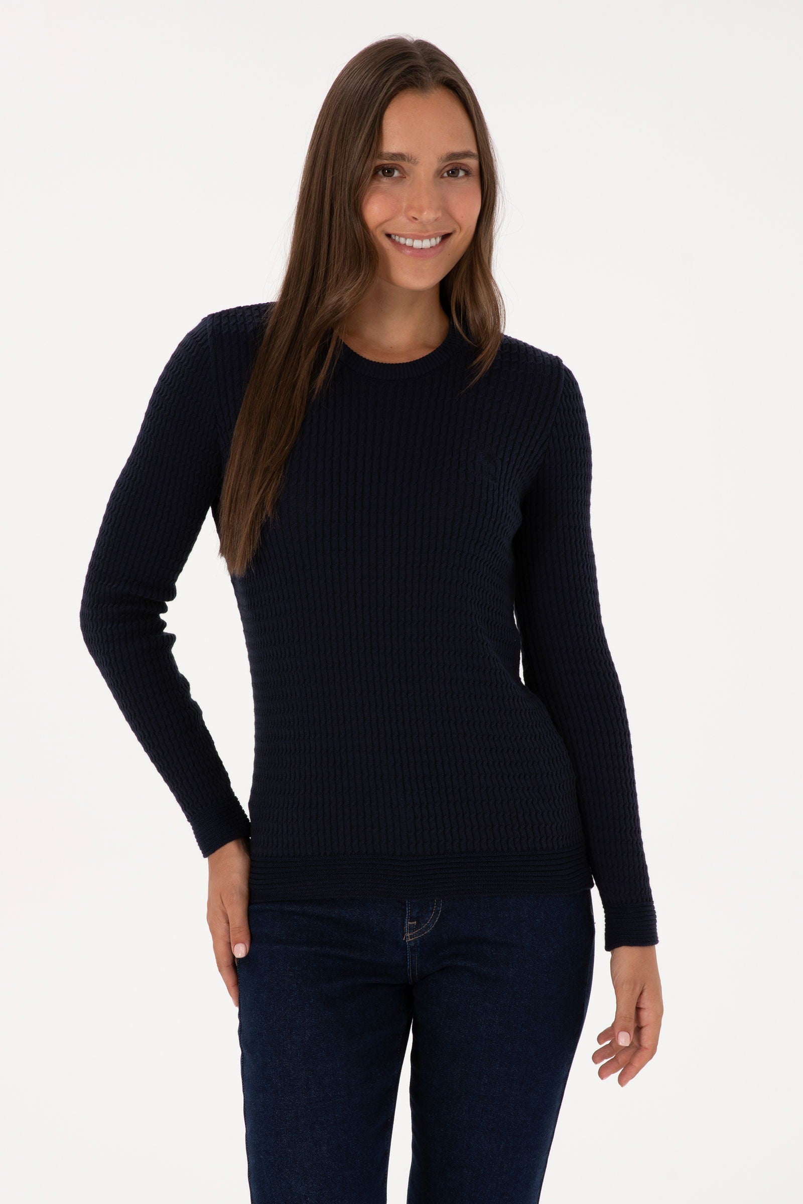 PULL FEMME KARLA NAVY-BLUE