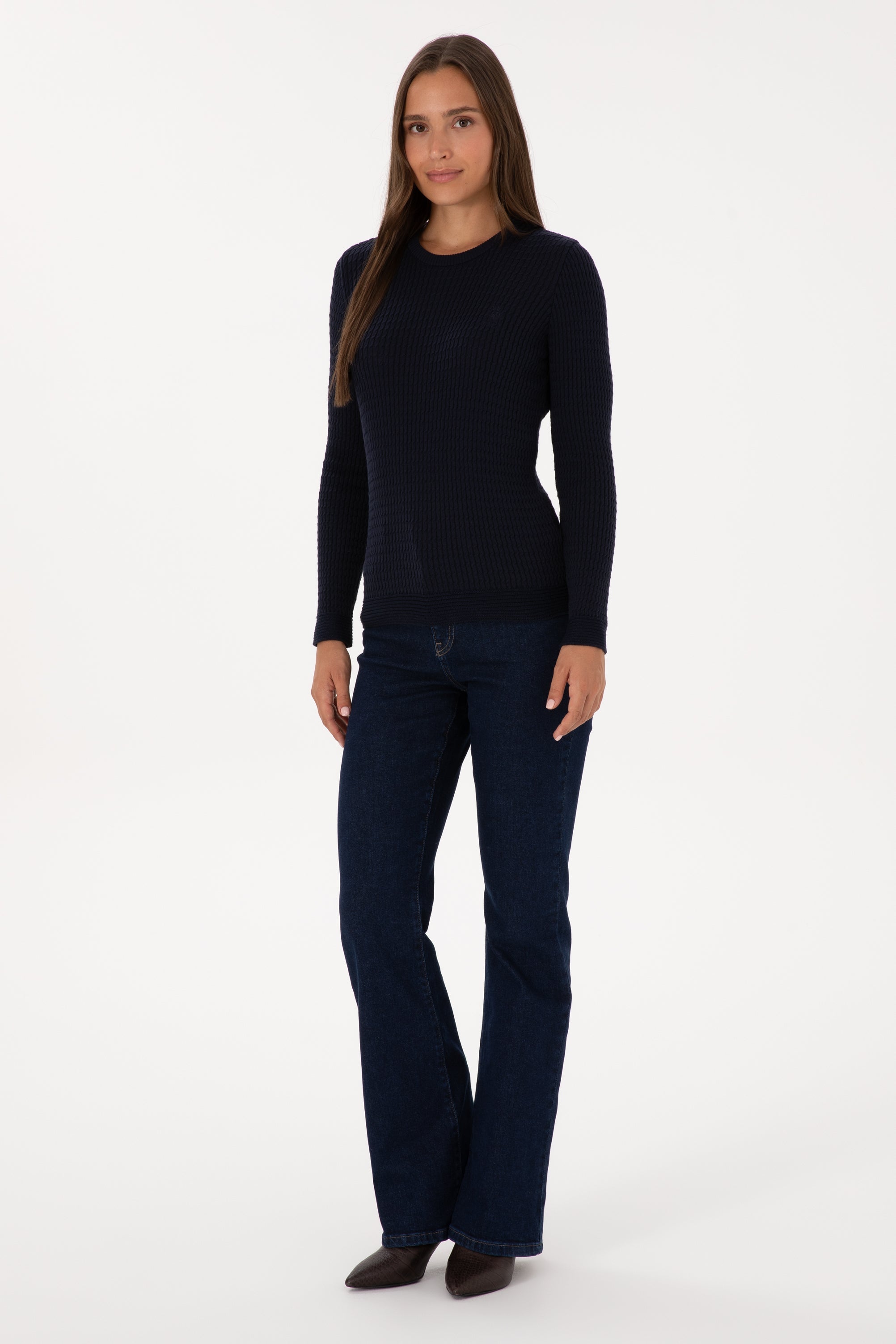 PULL FEMME KARLA NAVY-BLUE
