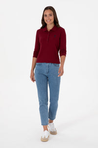 SWEAT-SHIRT FEMME TPG BURGUNDY