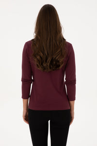 SWEAT-SHIRT FEMME TPG PRUNE