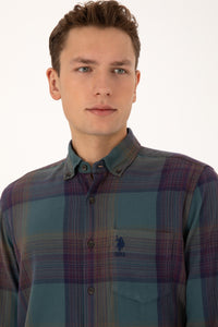 CHEMISE HOMME ASPALO GREEN-FONCE