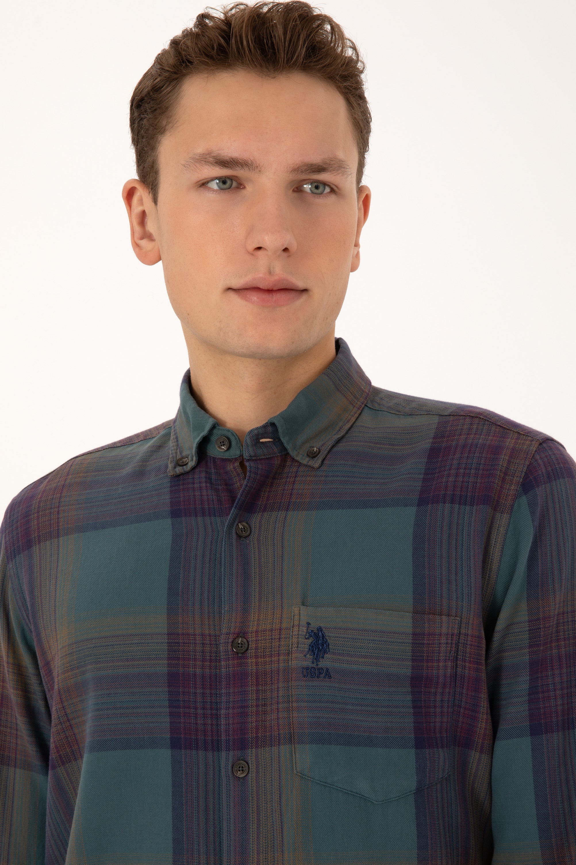 CHEMISE HOMME ASPALO GREEN-FONCE