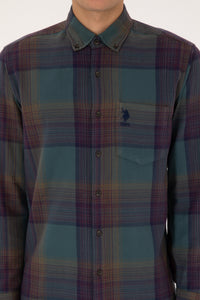 CHEMISE HOMME ASPALO GREEN-FONCE