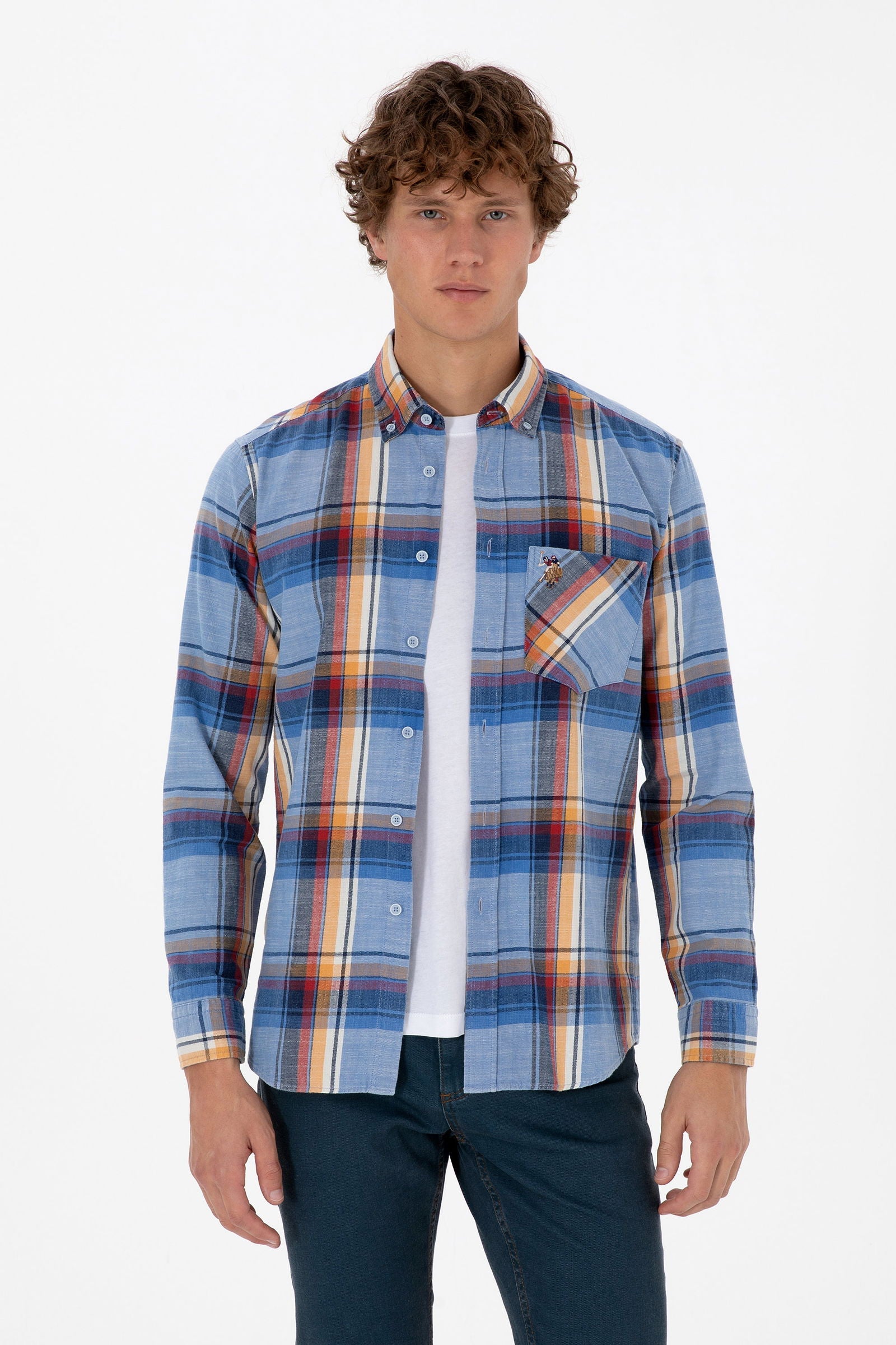 CHEMISE HOMME D-NARRO BLUE-DARK
