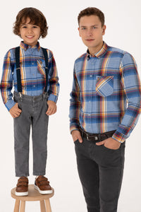 CHEMISE HOMME D-NARRO BLUE-DARK