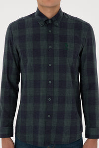 CHEMISE HOMME ASSELA GREEN-FONCE
