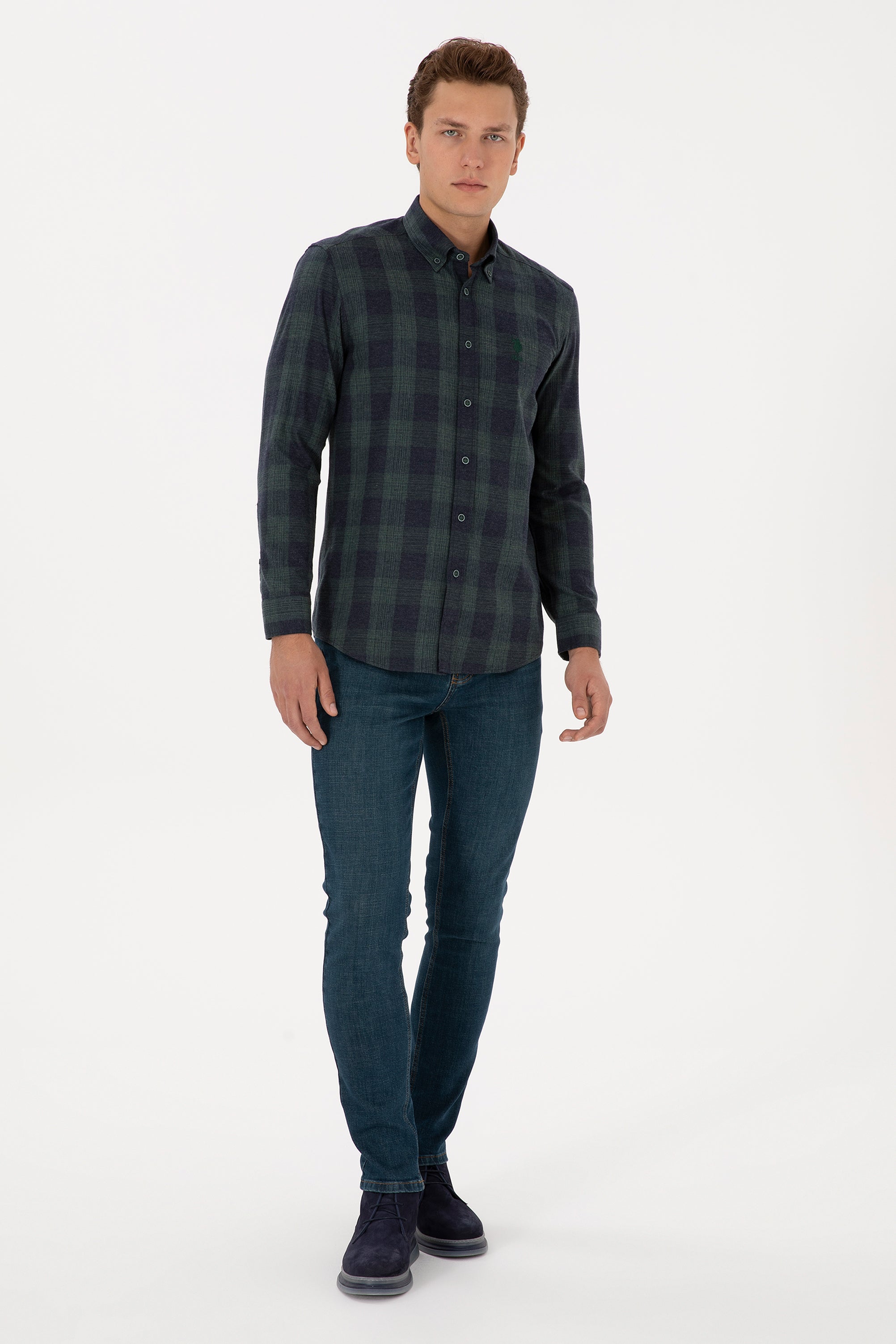 CHEMISE HOMME ASSELA GREEN-FONCE