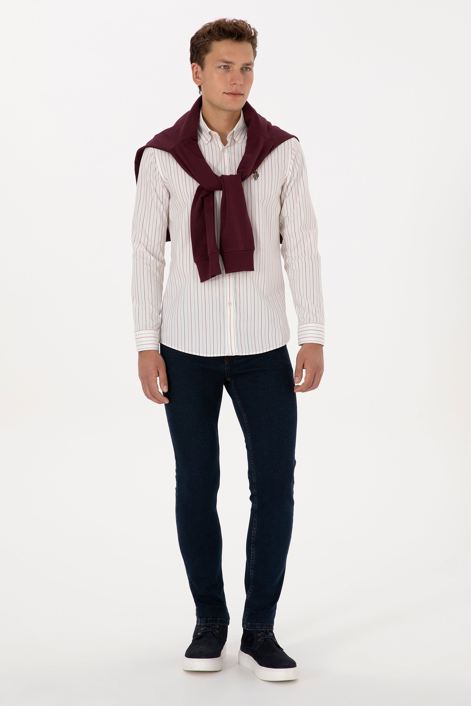 Chemise TOYA BURGUNDY