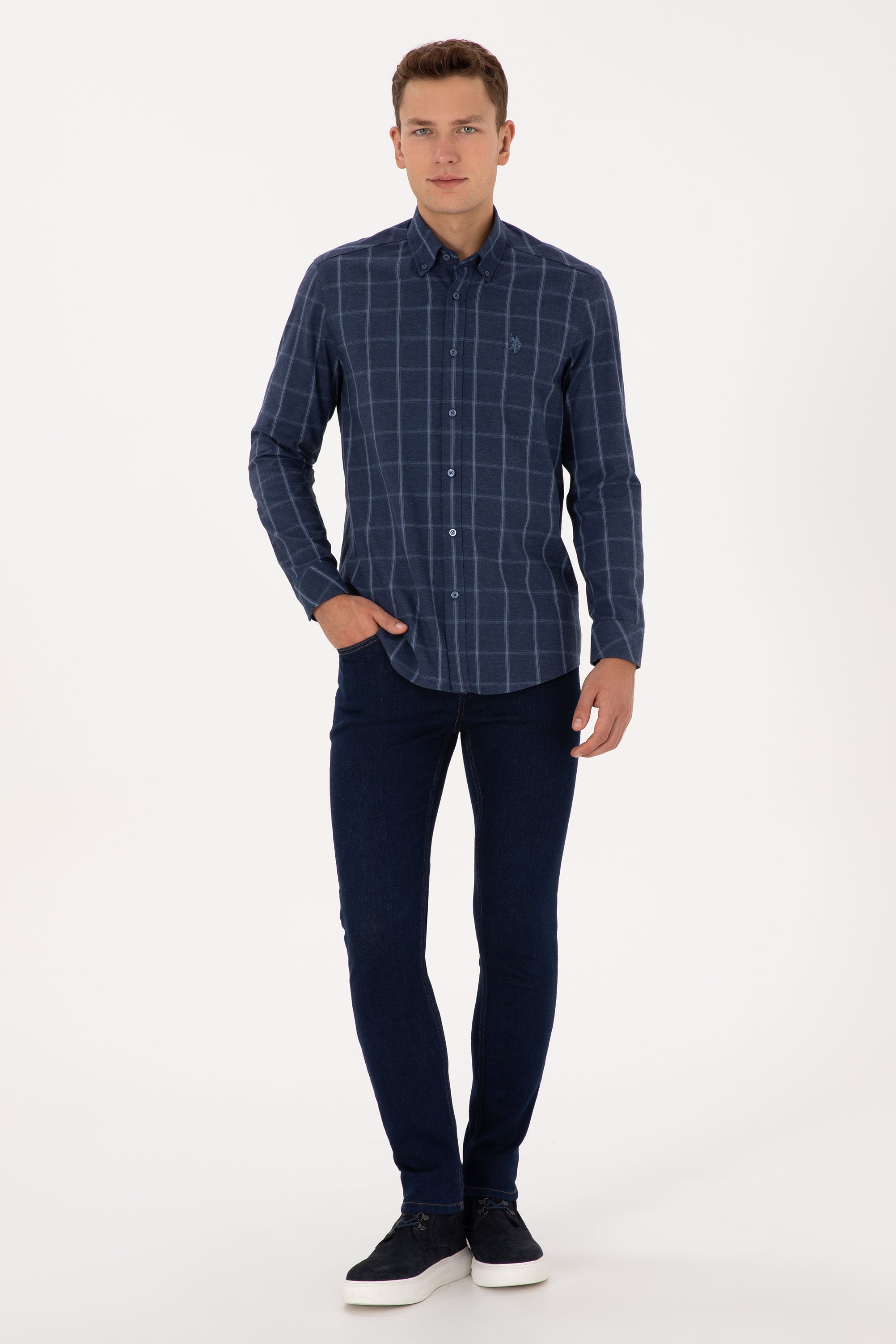CHEMISE HOMME FRID NAVY-BLUE-LIGHT