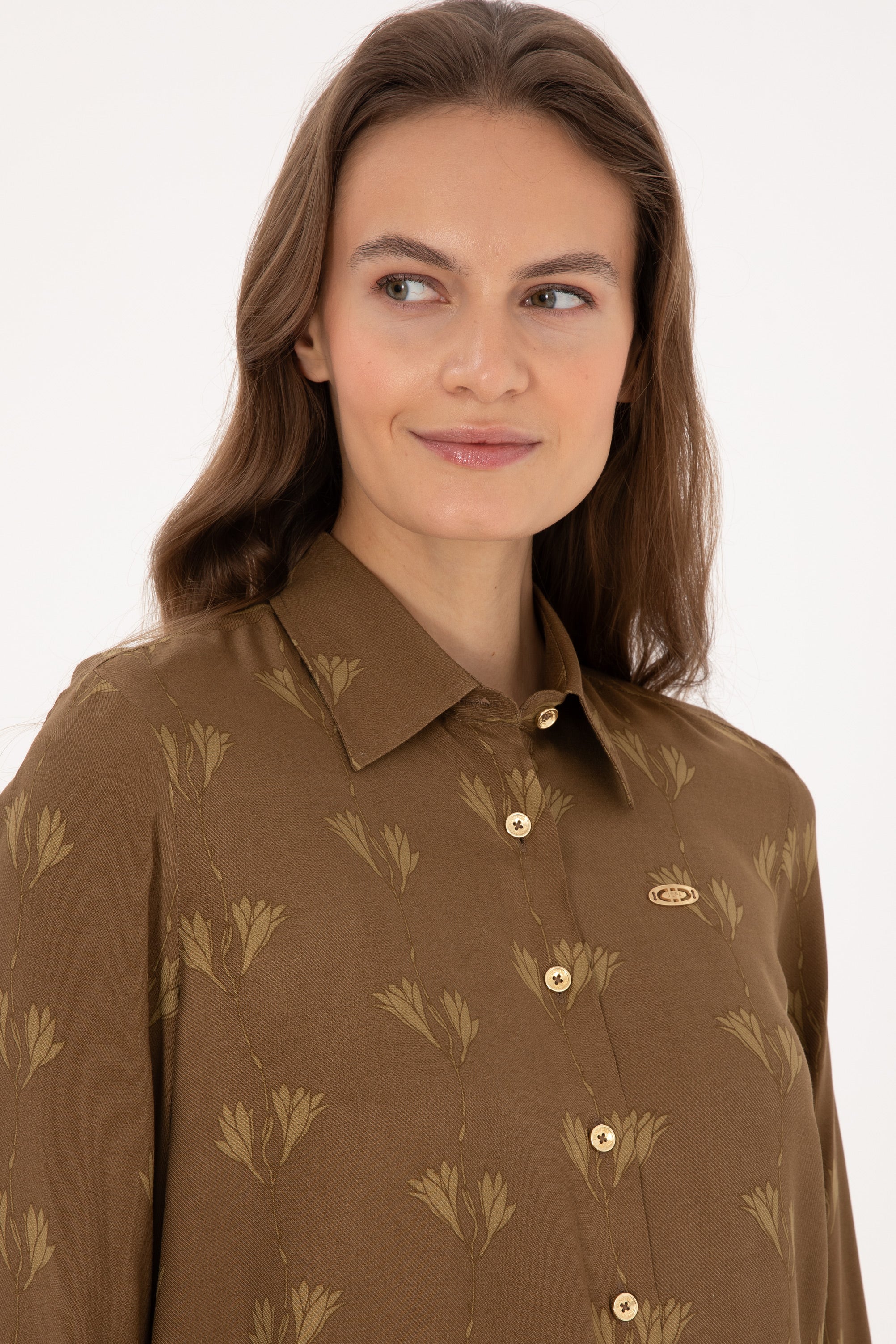 CHEMISE FEMME EDELLE GREEN-MILITAIRE