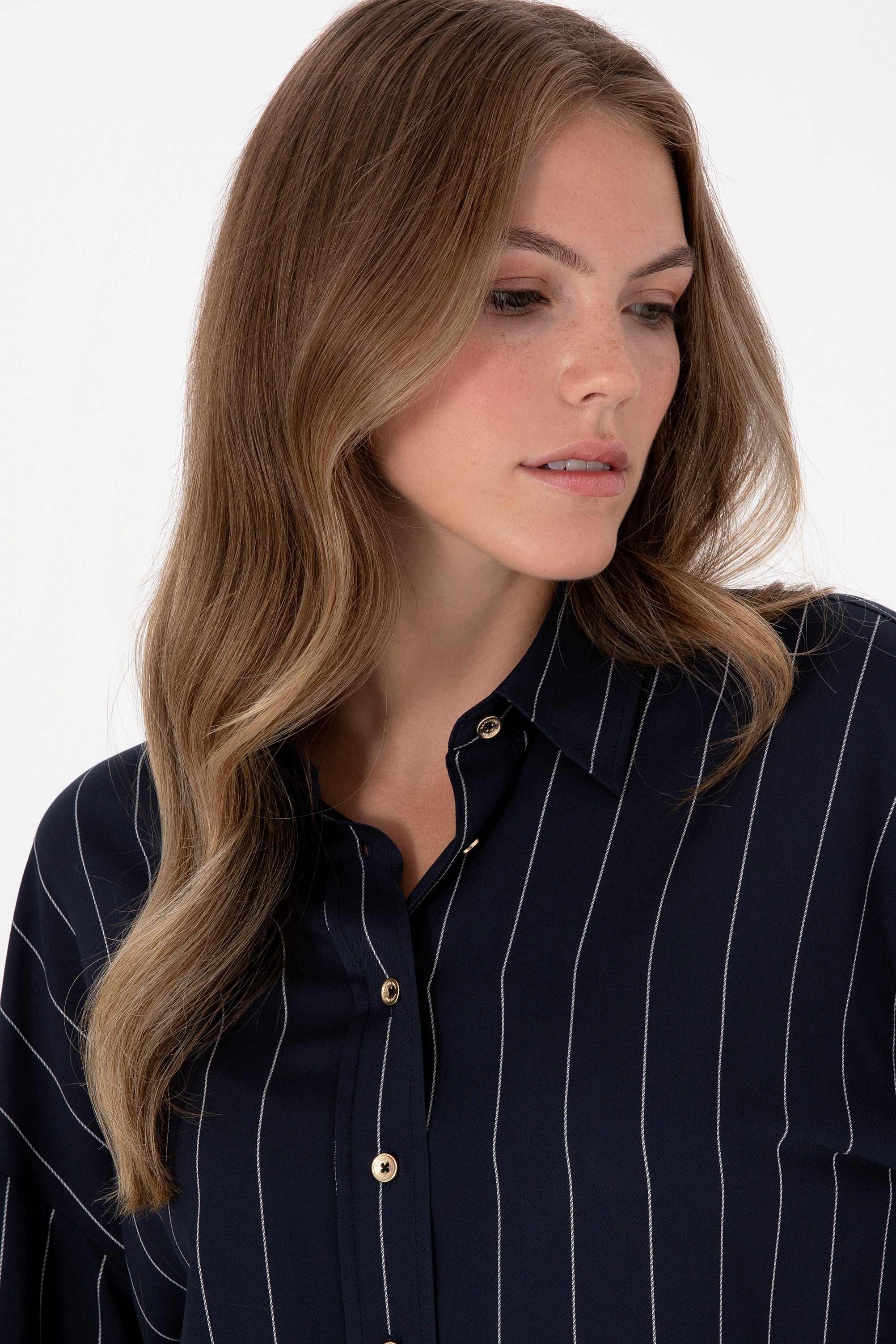 CHEMISE FEMME BELGA-TNK NAVY-BLUE