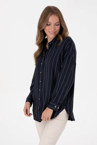 CHEMISE FEMME BELGA-TNK NAVY-BLUE