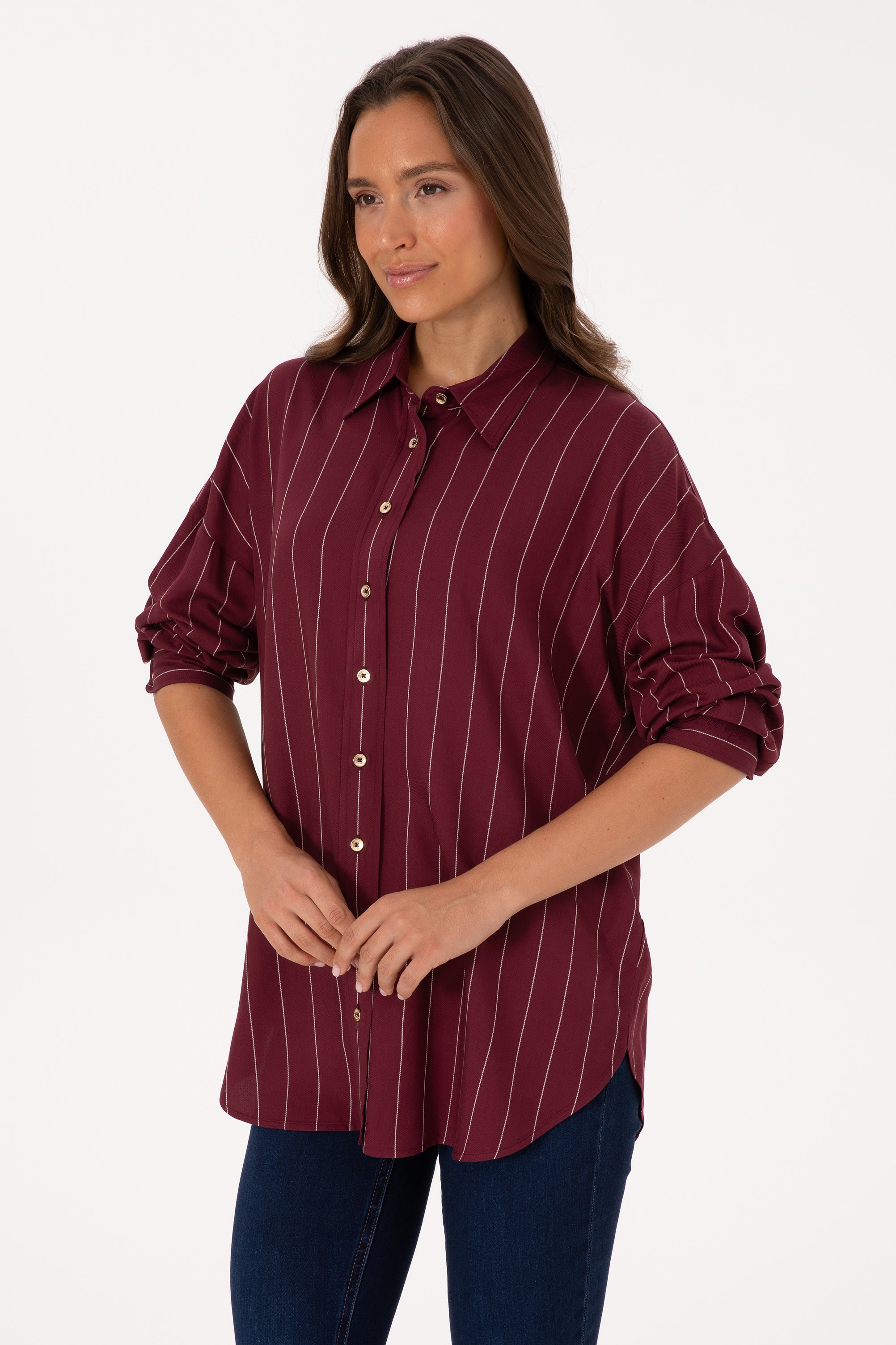 CHEMISE FEMME BELGA-TNK PRUNE