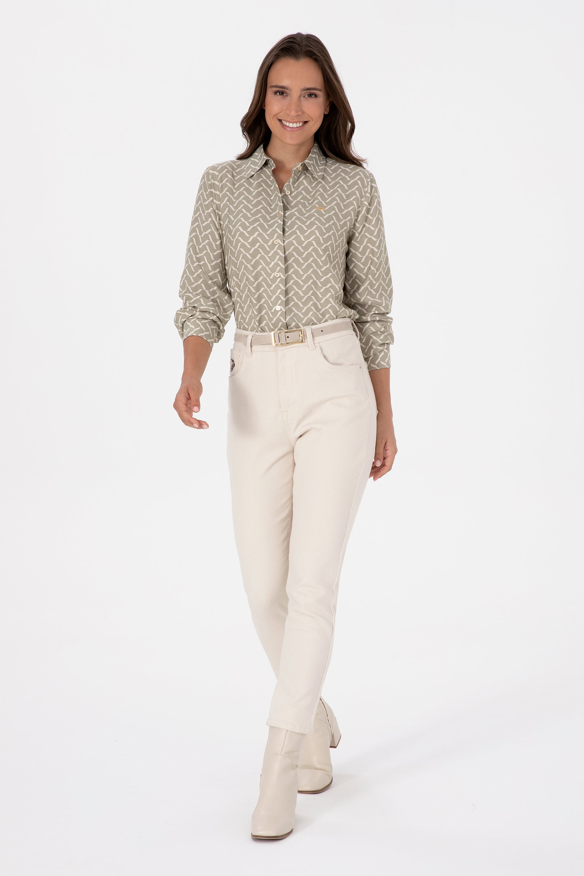 CHEMISE FEMME GRASSO GREEN-LIGHT
