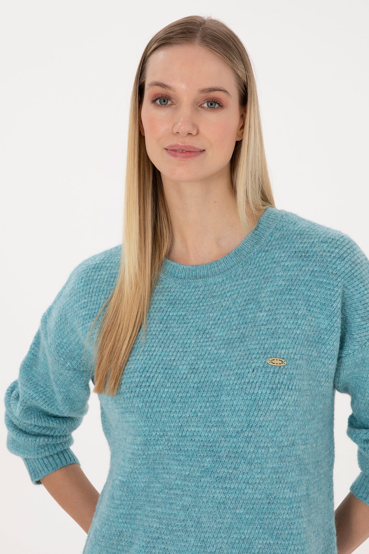 PULL FEMME MUKEM MENTHE FONCE