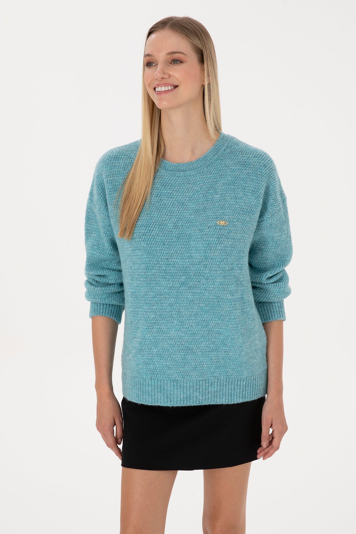 PULL FEMME MUKEM MENTHE FONCE