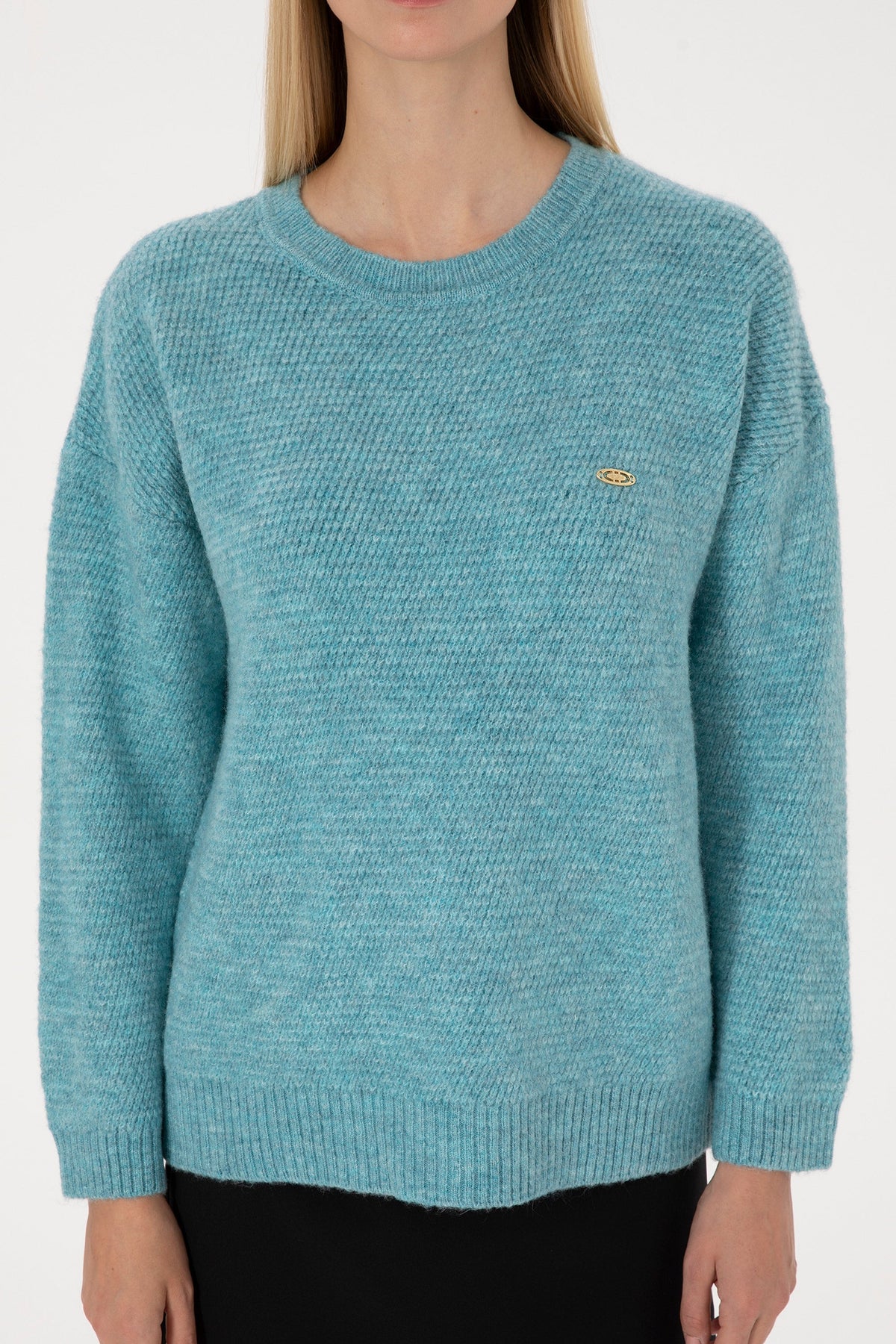 PULL FEMME MUKEM MENTHE FONCE