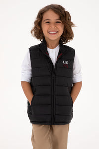 VESTE SANS MANCHES GARCON E-FRANCISKIDS BLACK