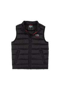VESTE SANS MANCHES GARCON E-FRANCISKIDS BLACK