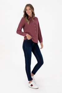 CHEMISE FEMME FELTEM PRUNE