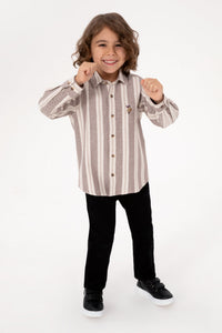 CHEMISE GARCON E-ESOKIDS BISCUIT