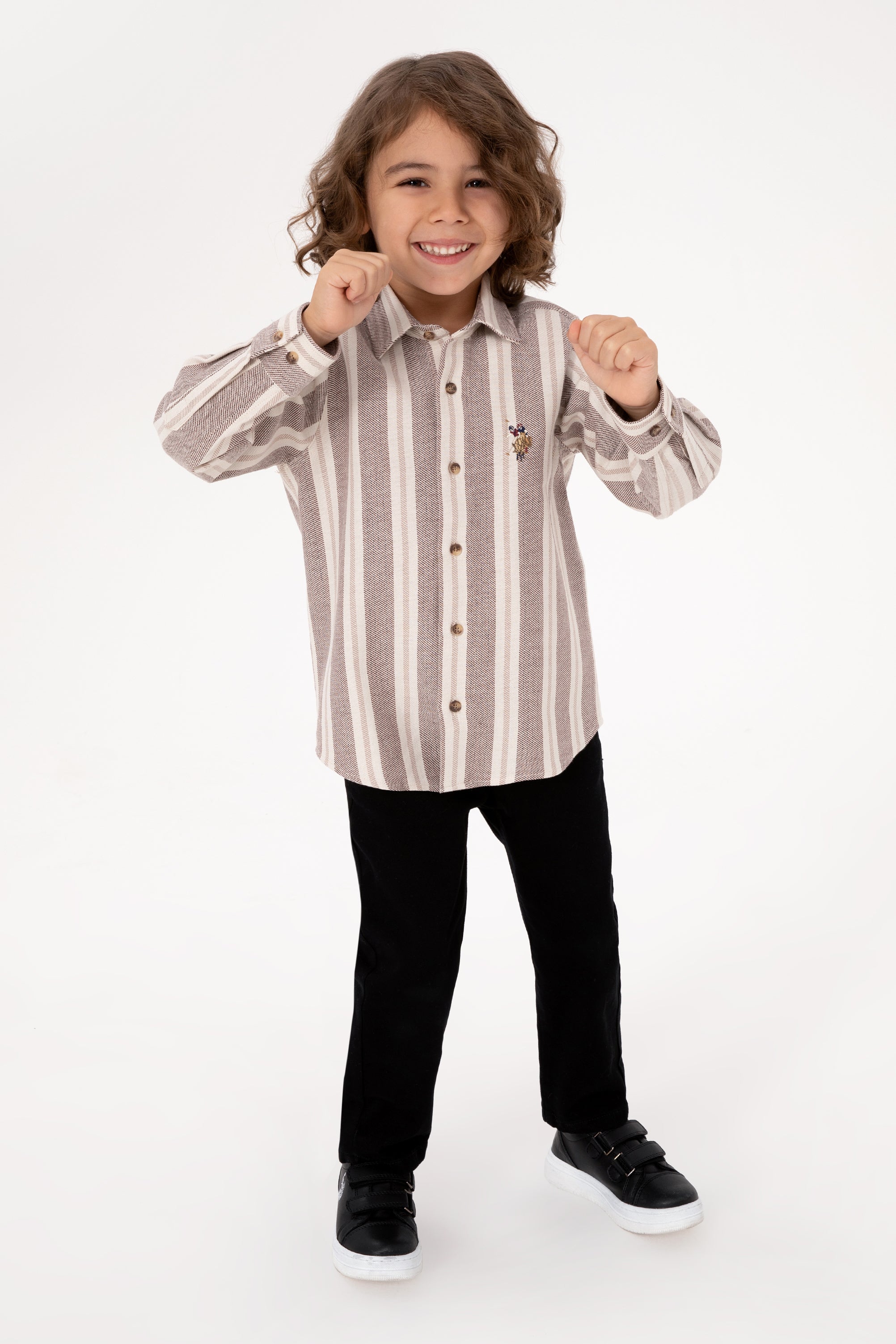 CHEMISE GARCON E-ESOKIDS BISCUIT