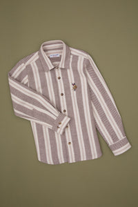 CHEMISE GARCON E-ESOKIDS BISCUIT