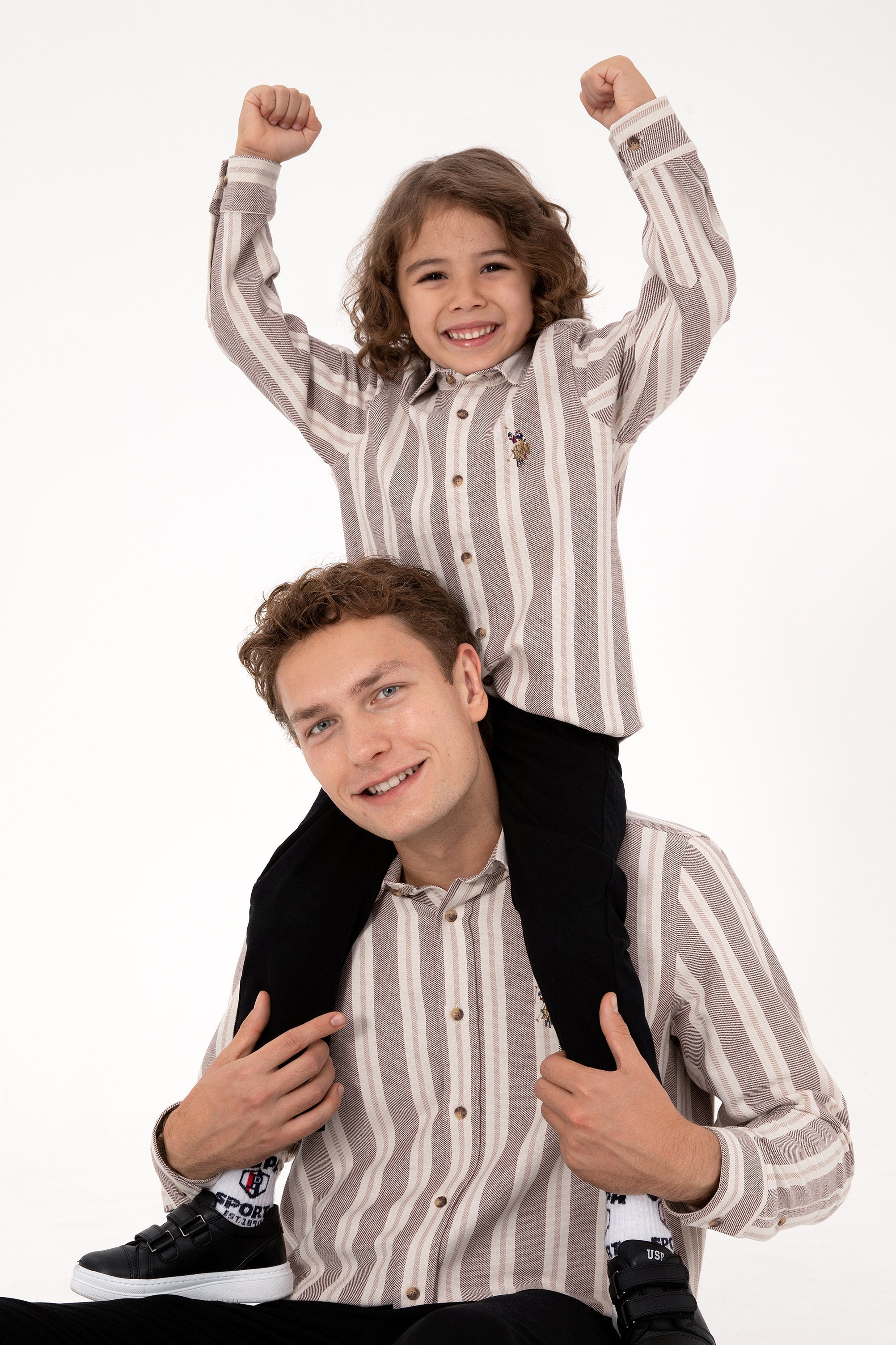 CHEMISE GARCON E-ESOKIDS BISCUIT