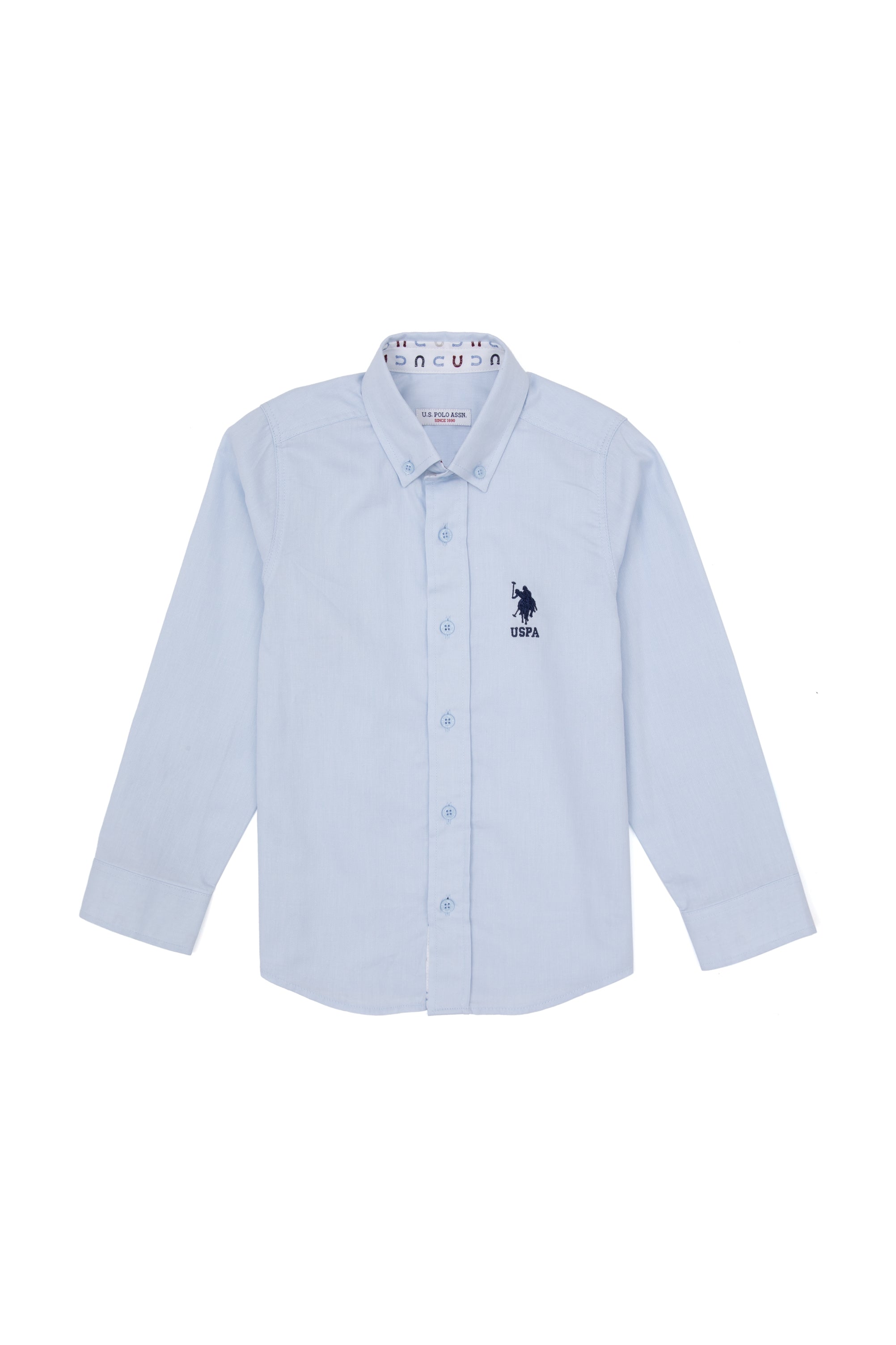 CHEMISE GARCON E-CORAL BLUE-LIGHT
