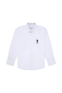 CHEMISE GARCON E-CORAL WHITE