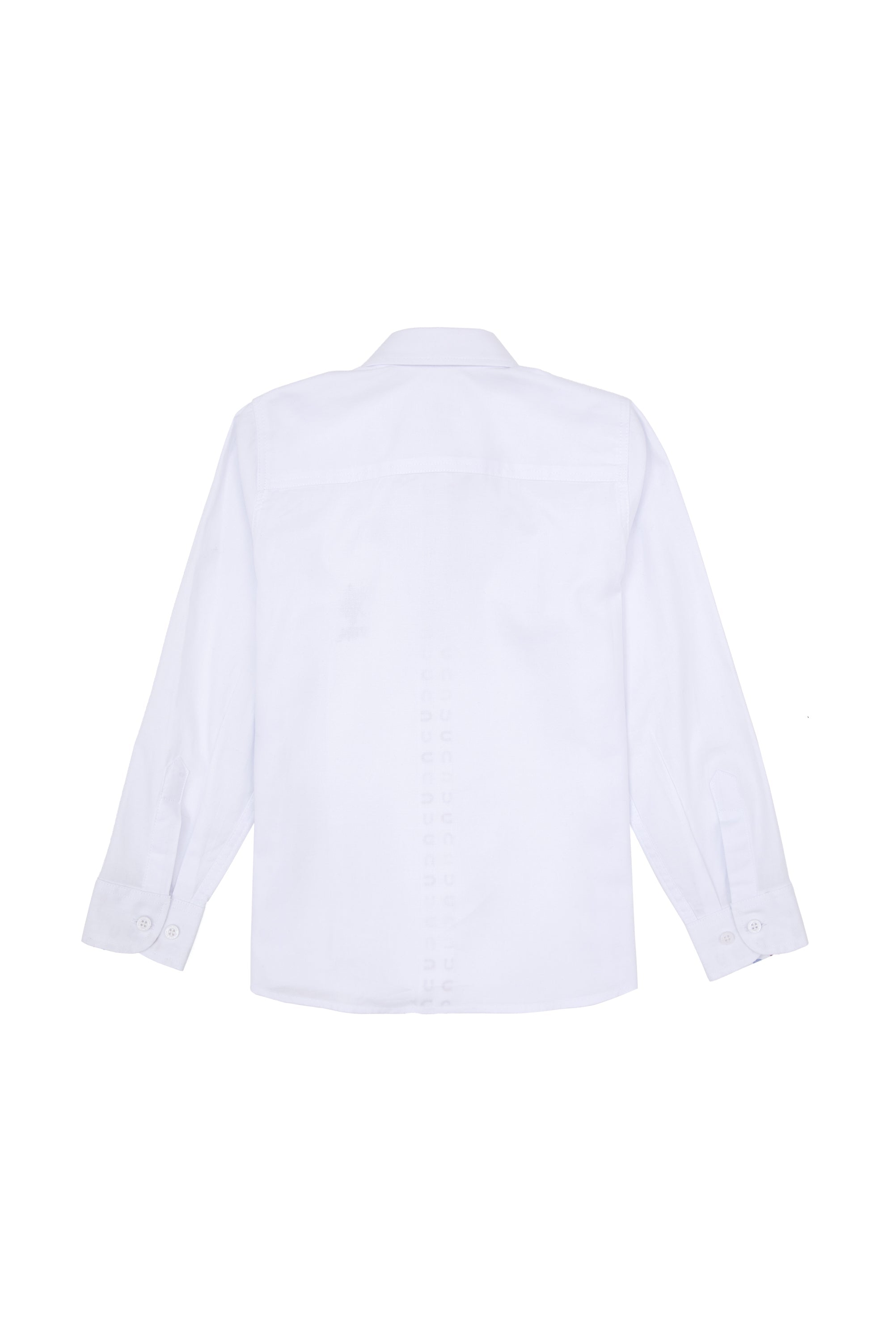 CHEMISE GARCON E-CORAL WHITE