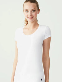 T-SHIRT FEMME DEEP CUT WHITE