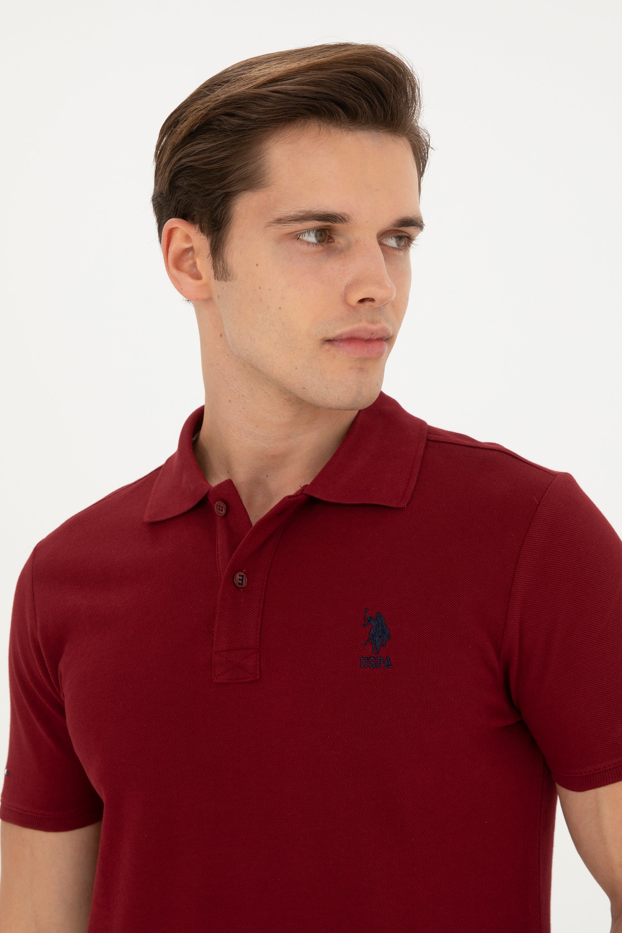 T-SHIRT HOMME BASIC TP04 BURGUNDY
