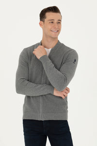 GILET BOMBER MELANGE GRIS-1639181VR086