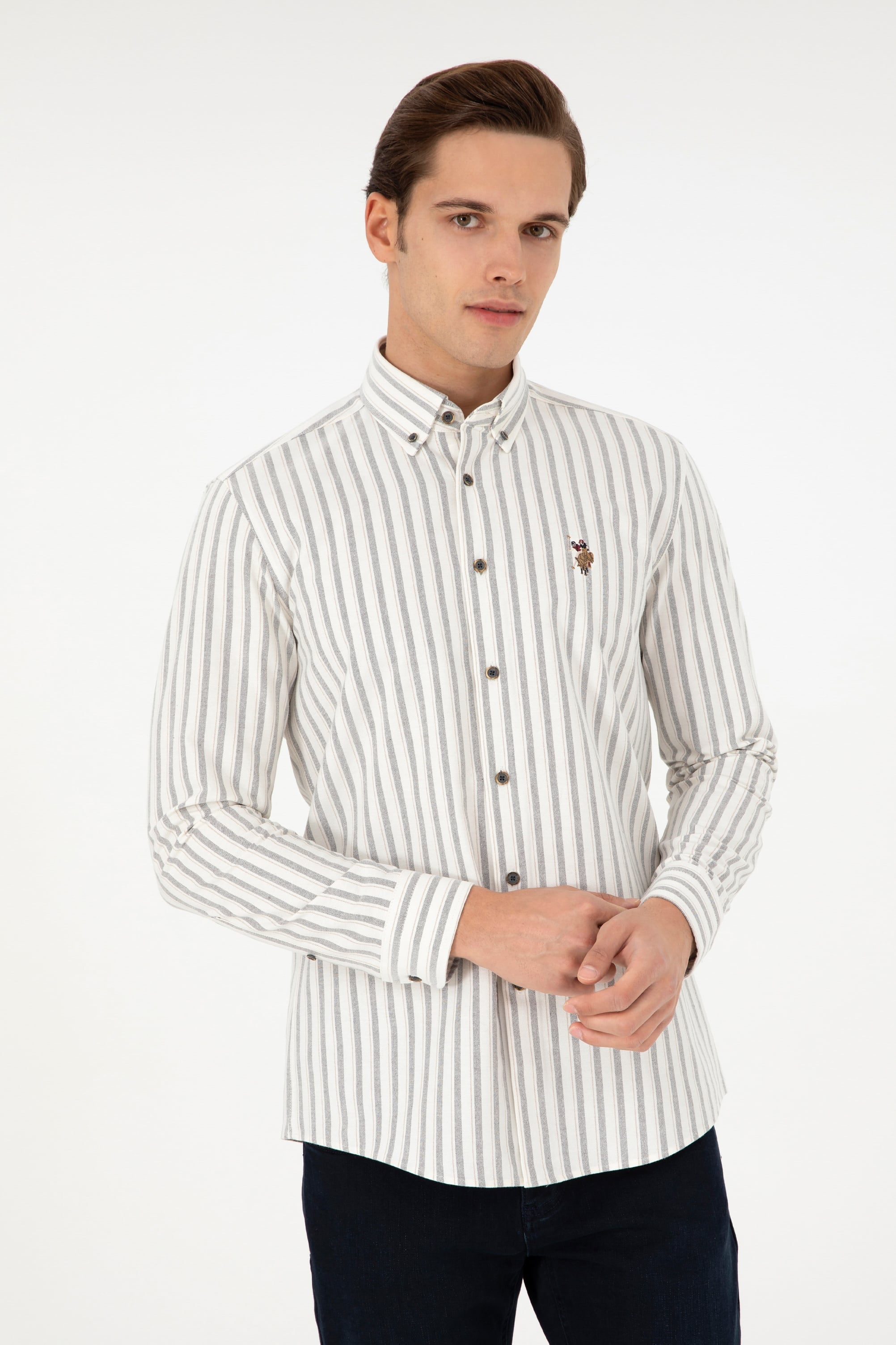 SAMES Woven Shirt GREY DARK