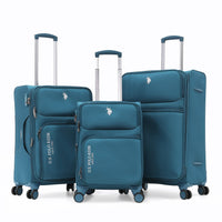 Ensemble valise USPA tissu PETROL