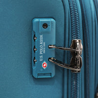 Ensemble valise USPA tissu PETROL