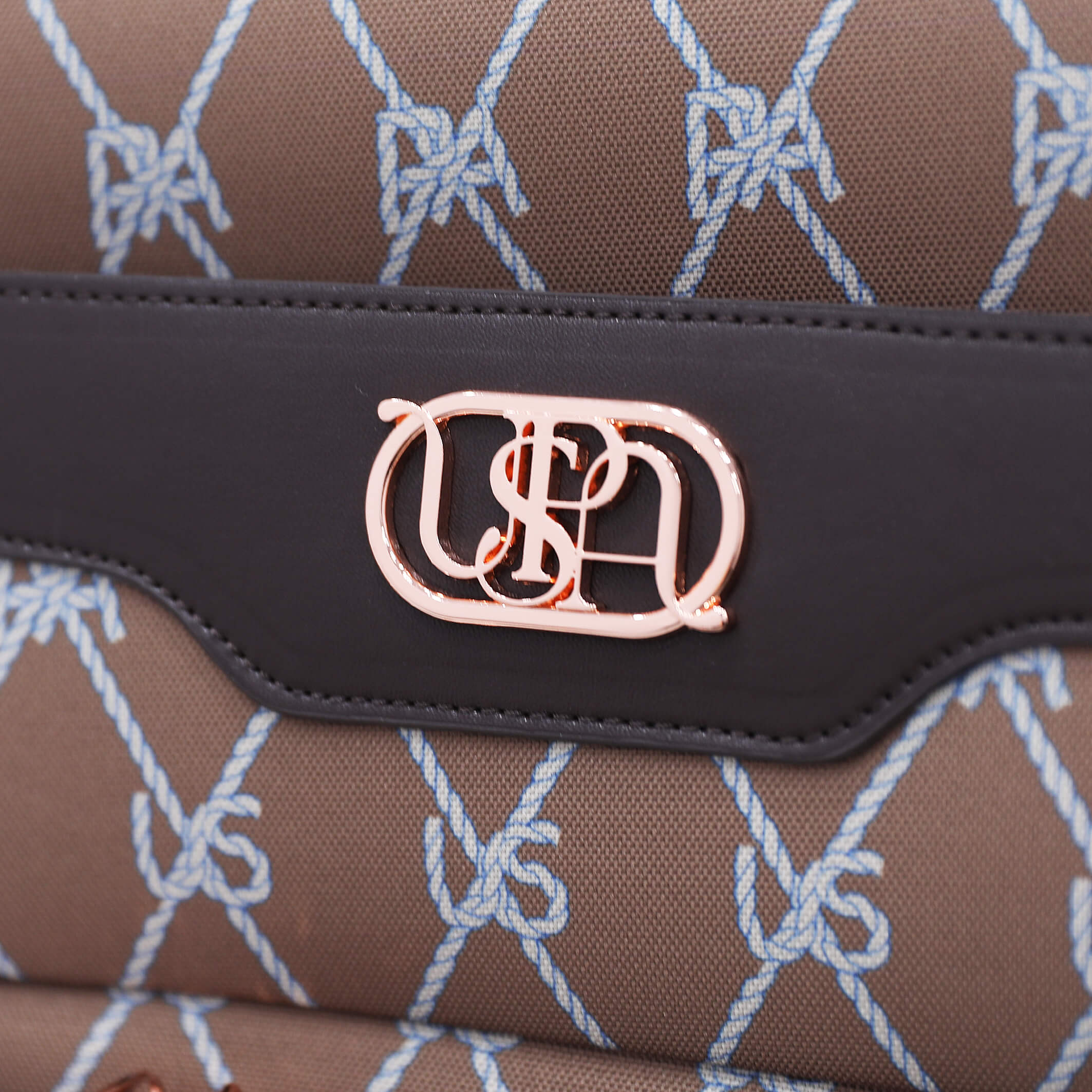 Ensemble valise USPA tissu BROWN