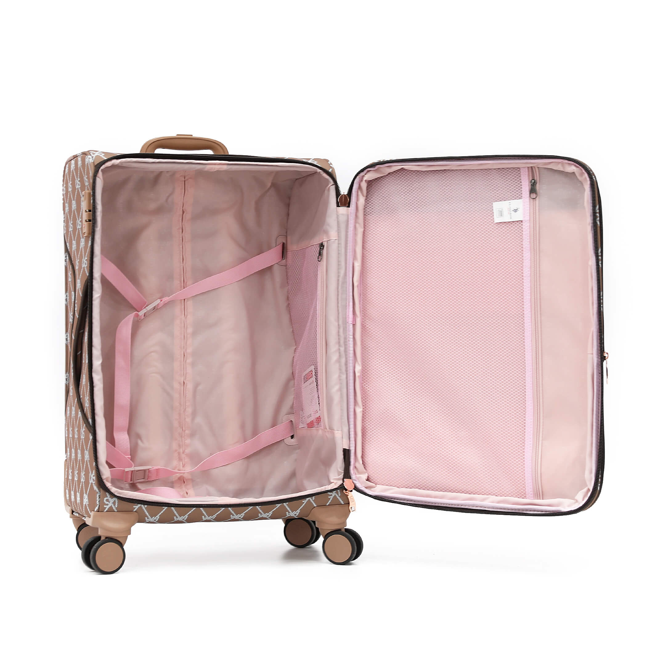 Ensemble valise USPA tissu BROWN