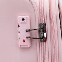 Ensemble valise USPA tissu PINK POUDRÉ