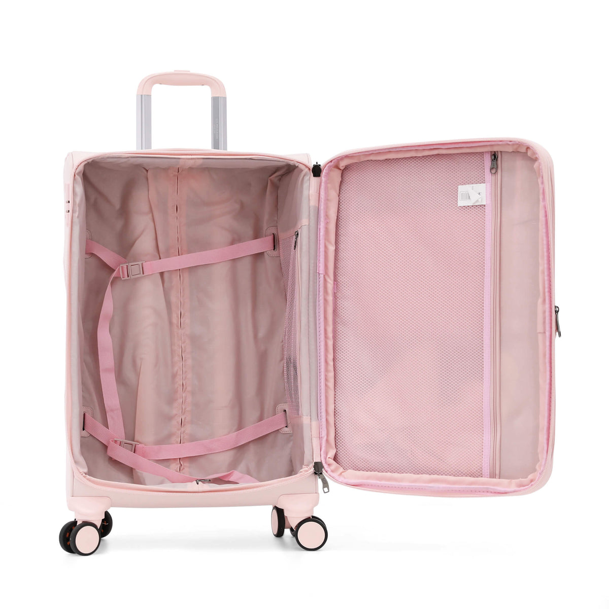 Ensemble valise USPA tissu PINK POUDRÉ