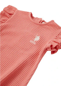 Salopette courte Frisé bébé fille -USB1987-V1